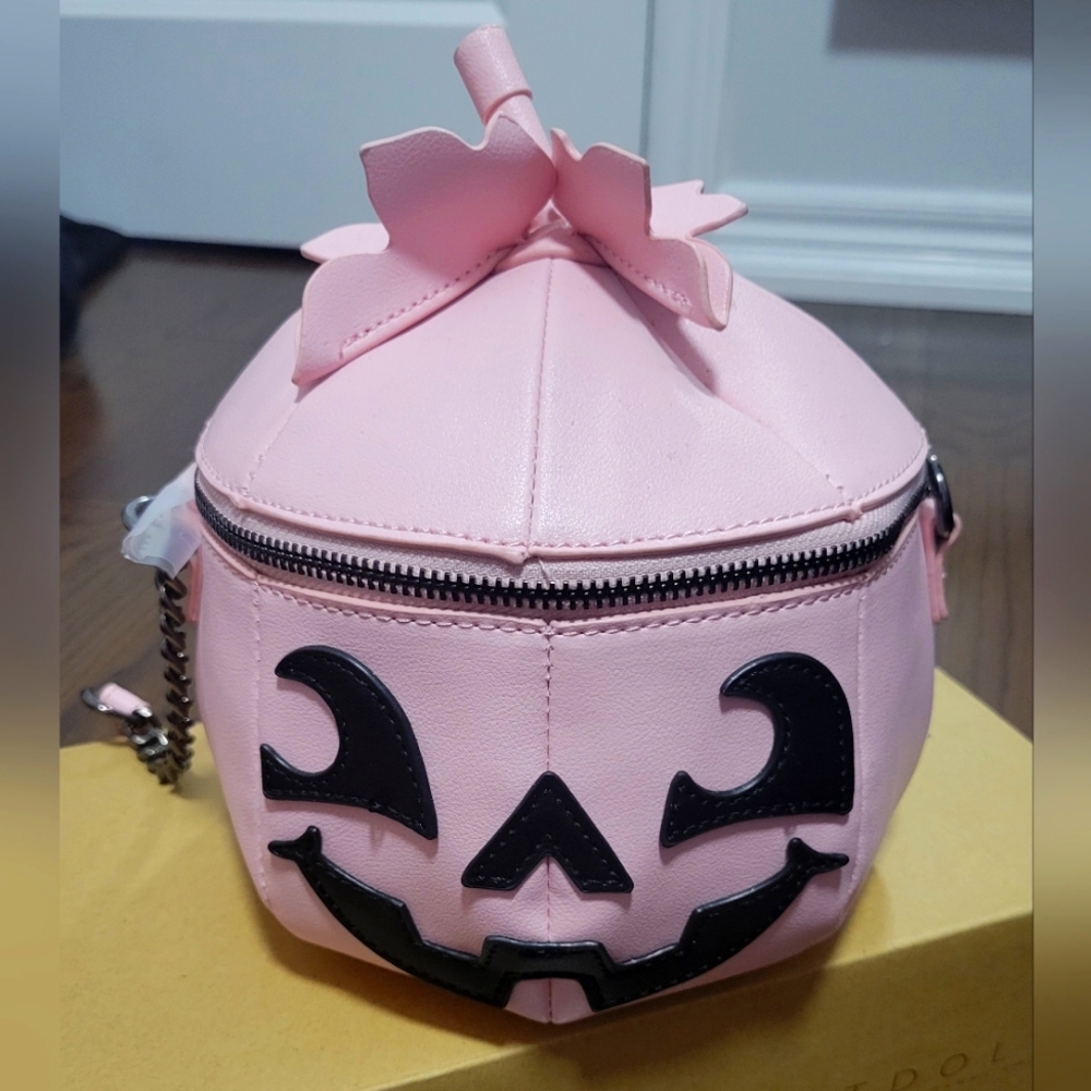 Pink Pumpkin Crossbody Purse